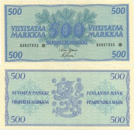 500 Markkaa 1956 A0037032*
