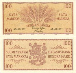 100 Markkaa 1957 AM6583289 kl.8-9