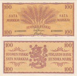 100 Markkaa 1957 AI0808885 kl.8