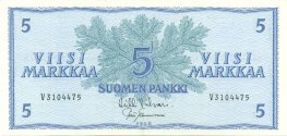5 Markkaa 1963 V3104475 kl.5