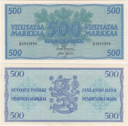 500 Markkaa 1956 G0945890