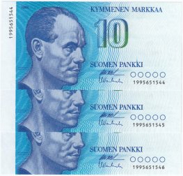 10 Markkaa 1986 199565154X kl.9