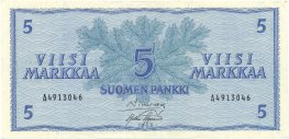 5 Markkaa 1963 A4913046 kl.5