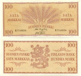 100 Markkaa 1957 K7760836