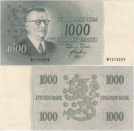 1000 Markkaa 1955 N7073255