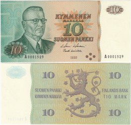 10 Markkaa 1980 A0001529