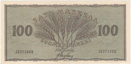 100 Markkaa 1955 J2371020