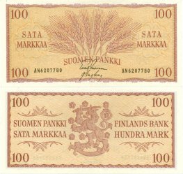 100 Markkaa 1957 AN6207780 kl.7