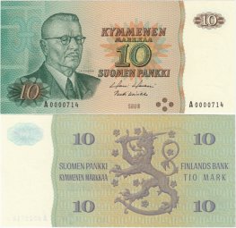 10 Markkaa 1980 A0000714 kl.9
