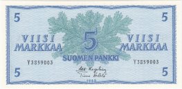 5 Markkaa 1963 Y3859003 kl.9