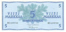 5 Markkaa 1963 AC4099700 kl.8