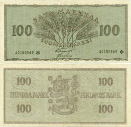 100 Markkaa 1955 A0180569* kl.4