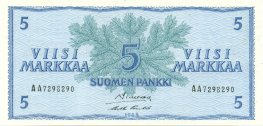 5 Markkaa 1963 AA7298290 kl.5