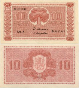 10 Markkaa 1945 Litt.A D4877846