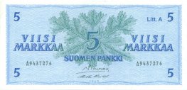 5 Markkaa 1963 Litt.A A9437276
