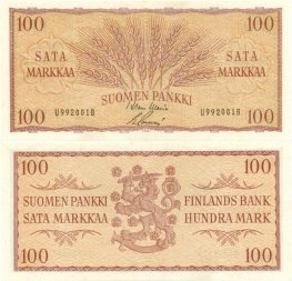 100 Markkaa 1957 U9920018