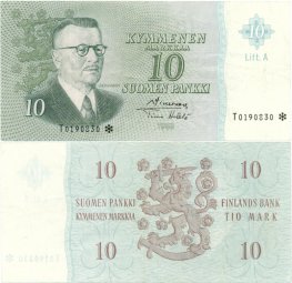 10 Markkaa 1963 Litt.A T0190830*