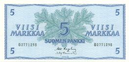 5 Markkaa 1963 Ö2771258 kl.8