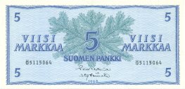 5 Markkaa 1963 Ö5115064 kl.8