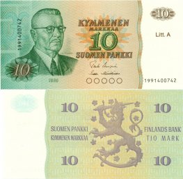 10 Markkaa 1980 Litt.A 1991400742 kl.9