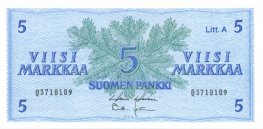 5 Markkaa 1963 Litt.A Q3718189 kl.7