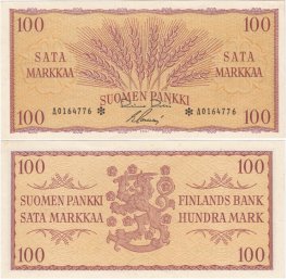 100 Markkaa 1957 A0164776* kl.7