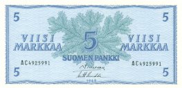 5 Markkaa 1963 AC4925991 kl.9