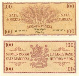 100 Markkaa 1957 AL3165554