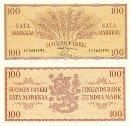 100 Markkaa 1957 AE2603595 kl.6