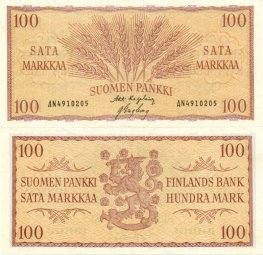 100 Markkaa 1957 AN4910205 kl.5