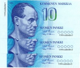 10 Markkaa 1986 199468686X