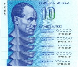 10 Markkaa 1986 199383733X kl.9
