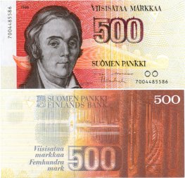 500 Markkaa 1986 7004485586 ERROR