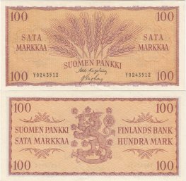 100 Markkaa 1957 Y0243512 kl.8