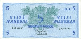 5 Markkaa 1963 Litt.A Q3769893 kl.6