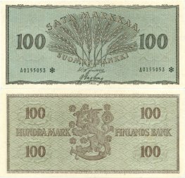 100 Markkaa 1955 A0155053* kl.5