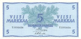 5 Markkaa 1963 Y3550686 kl.8