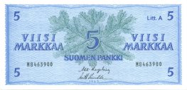 5 Markkaa 1963 Litt.A M8463900 kl.8