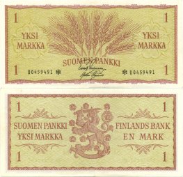 1 Markka 1963 U0459491* kl.6