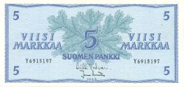 5 Markkaa 1963 Y6915197 kl.8