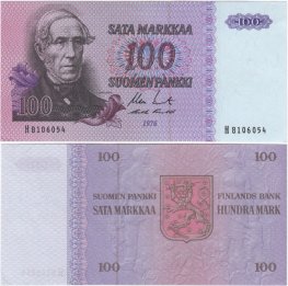 100 Markkaa 1976 H8106054 kl.8