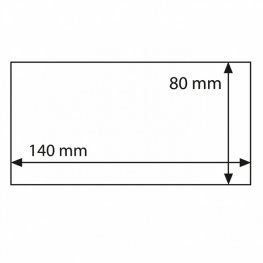 0 Euro Setelitaskut BASIC 140 X 80 mm 50kpl