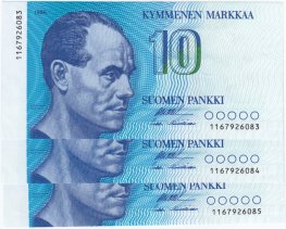 10 Markkaa 1986 116792608X kl.8-9