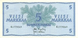 5 Markkaa 1963 K1779269 kl.7