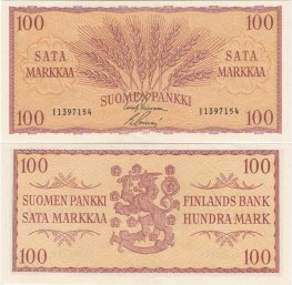 100 Markkaa 1957 I1397154 kl.9