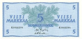 5 Markkaa 1963 K5900394 kl.7