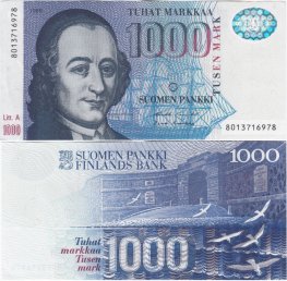 1000 Markkaa 1986 Litt.A 8013716978 kl.7