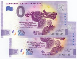 0 Euro Finland - Tuntematon Sotilas - Anniversary + normal