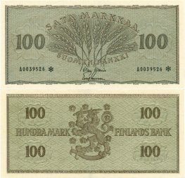 100 Markkaa 1955 A0039526* kl.6