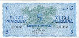 5 Markkaa 1963 Litt.A C2792793 kl.8